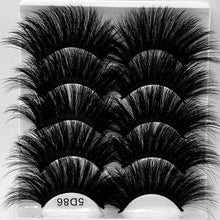 Load image into Gallery viewer, 5 pairs of 25mm mink eyelashes
