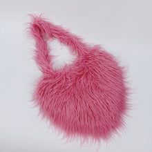 Load image into Gallery viewer, Personalized heart-shaped plush shoulder bag AB2142
