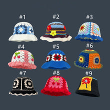 Load image into Gallery viewer, Fashionable flower knitted hat AE4138
