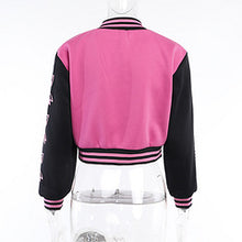 Load image into Gallery viewer, Versatile contrasting color baseball jacket top AY3333
