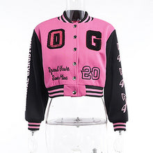 Load image into Gallery viewer, Versatile contrasting color baseball jacket top AY3333
