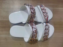Load image into Gallery viewer, Hot chain flat slippers （HPSD042)
