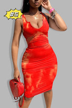 Load image into Gallery viewer, Sexy Tie Dye Long Dress（AY2218）
