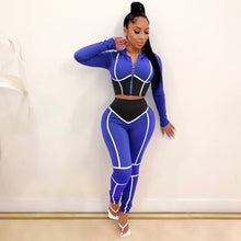Load image into Gallery viewer, Contrast color sports suit (AY1355)
