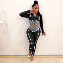 Load image into Gallery viewer, Contrast color sports suit (AY1355)

