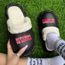 Load image into Gallery viewer, Woolly winter slippers for women in large sizes ( HPSD249)
