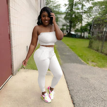 Load image into Gallery viewer, Pleated tube top leisure suit AY1114
