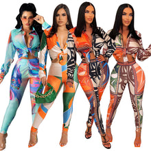 Load image into Gallery viewer, Sexy Print Shirt Set（AY2368）
