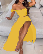 Load image into Gallery viewer, Tube top long skirt suit AY1158
