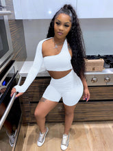 Load image into Gallery viewer, One-shoulder sexy hollow sports suit AY1155
