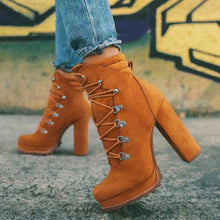 Load image into Gallery viewer, High-heel lace-up ankle boots（HPSD152）
