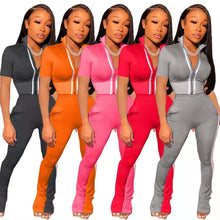 Load image into Gallery viewer, Summer short-sleeved trousers set 8285
