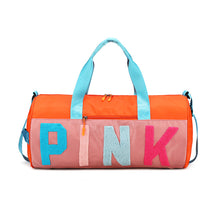 Load image into Gallery viewer, PINK color-blocking shoulder bag (normal product, non-brand)

