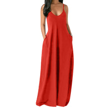 Load image into Gallery viewer, New solid color sling dress ME2122
