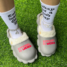 Load image into Gallery viewer, Woolly winter slippers for women in large sizes ( HPSD249)
