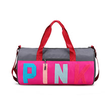 Load image into Gallery viewer, PINK color-blocking shoulder bag (normal product, non-brand)
