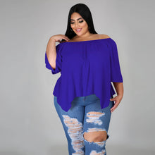 Load image into Gallery viewer, Cotton sleeve stretch irregular T-shirt AY1091
