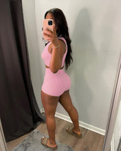 Load image into Gallery viewer, Solid thread jacquard vest Shorts Set AY2196
