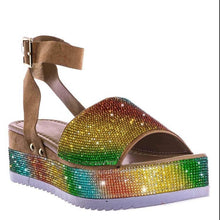 Load image into Gallery viewer, Rhinestone  flat buckle fish mouth women&#39;s shoes HPSD217
