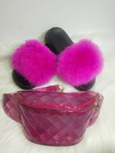 Load image into Gallery viewer, Waist side bag and slippers set
