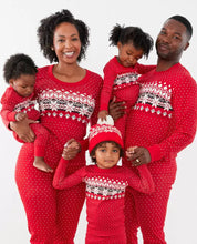 Load image into Gallery viewer, Christmas wave dot snowflake parent set
