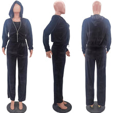 Load image into Gallery viewer, Zipper casual sports three piece set (AY2447)
