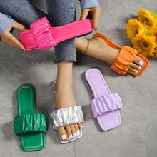 Load image into Gallery viewer, Flat-bottomed square-headed sandals HPSD257
