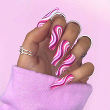 Load image into Gallery viewer, Hot selling colorful corrugated fake nail patch

