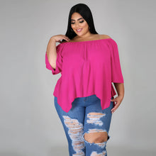 Load image into Gallery viewer, Cotton sleeve stretch irregular T-shirt AY1091
