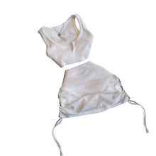 Load image into Gallery viewer, Sexy V-neck drawstring solid color dress set AY2763
