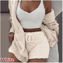 Load image into Gallery viewer, Plush three-piece soft casual wear
