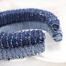 Load image into Gallery viewer, Hot selling denim winding headband

