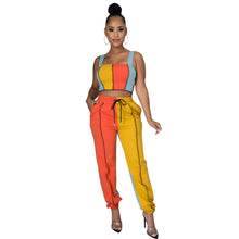 Load image into Gallery viewer, New color matching suit（FM2103)
