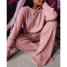 Load image into Gallery viewer, Pit strip loose hooded casual suit （AY1385）
