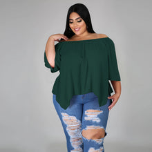 Load image into Gallery viewer, Cotton sleeve stretch irregular T-shirt AY1091
