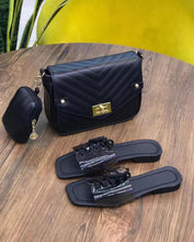 Load image into Gallery viewer, Fashionable colorful slippers bag set（HPSD170）
