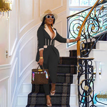Load image into Gallery viewer, New color blocking suit two-piece set（AY2416）
